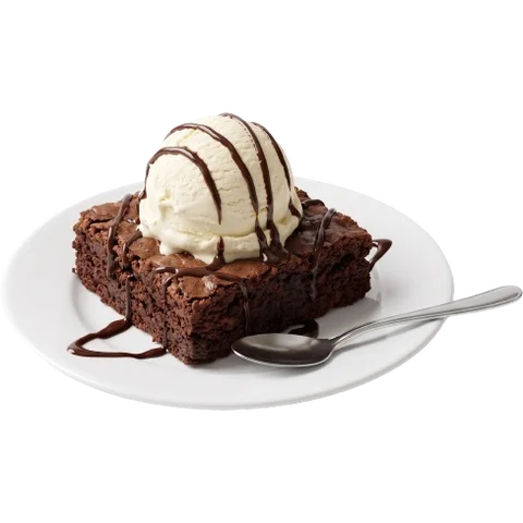 Chocolate Brownie with Ice Cream